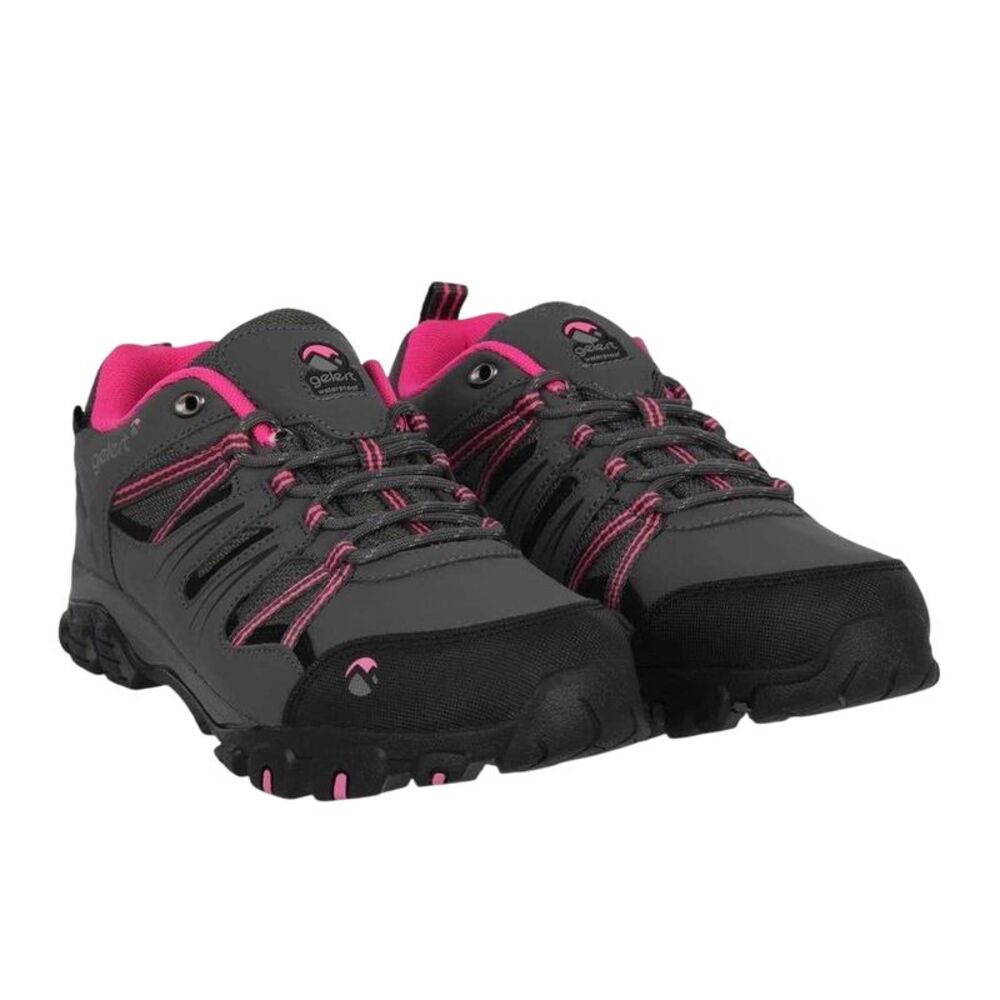 Gelert Childrens/Kids Horizon Waterproof Walking Shoes / Charcoal/Pink